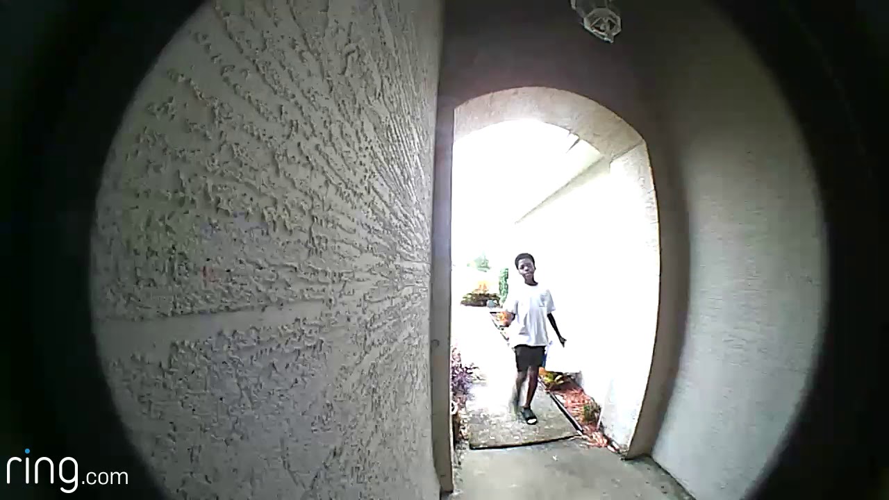 Caught on Ring Doorbell - Kid Trying to Steal Ring Doorbell - YouTube