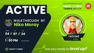 ACTIVE WALKTHROUGH with Niko Moray - Hack The Box Meetup Tampa