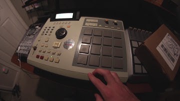 Making a beat on the MPC 2000XL