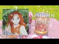 15 aesthetic fonts �ﾟ🍄.*