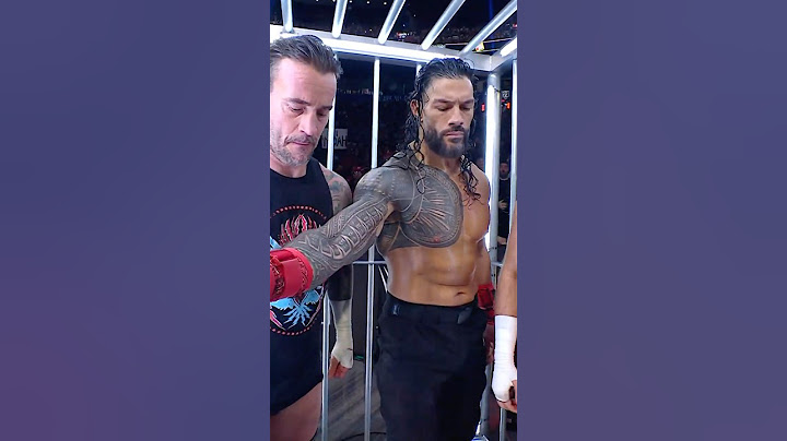 Roman Reigns wasn’t having it with CM Punk… 👀 #SurvivorSeries #WarGames