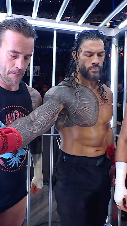Roman Reigns wasn’t having it with CM Punk… 👀 #SurvivorSeries #WarGames