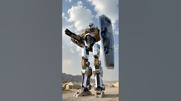 Bipedal Robot Motion Test and Simulation Video (sci-fi) #ai #aivideo #aishorts #militaryweapons