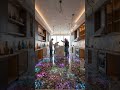 You Won't Believe This 3D Epoxy Floor Is Real! 🤯 | Luxury Kitchen Transformation