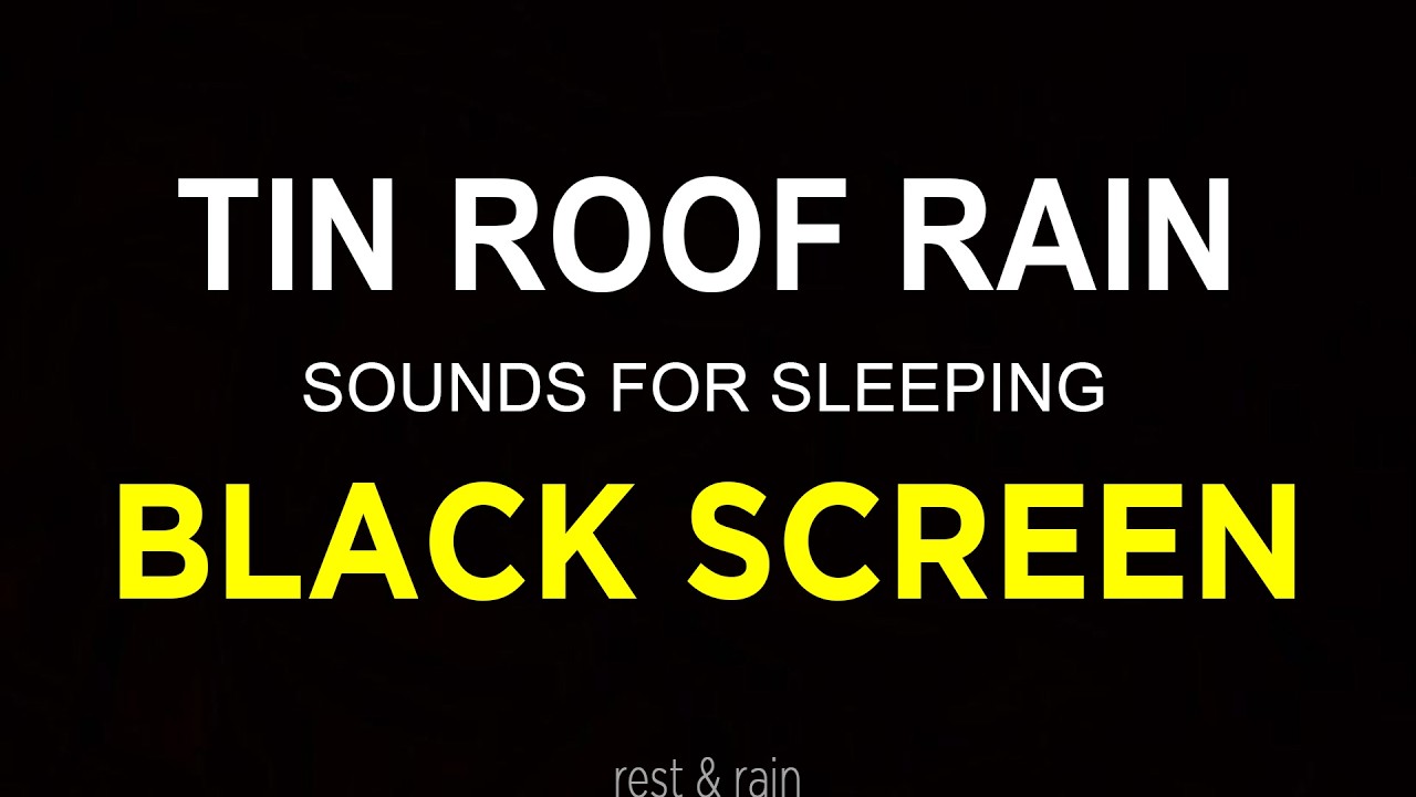 Relaxing Rain Sounds & Thunder Storm with Black Screen, Rain Sounds for Sleeping