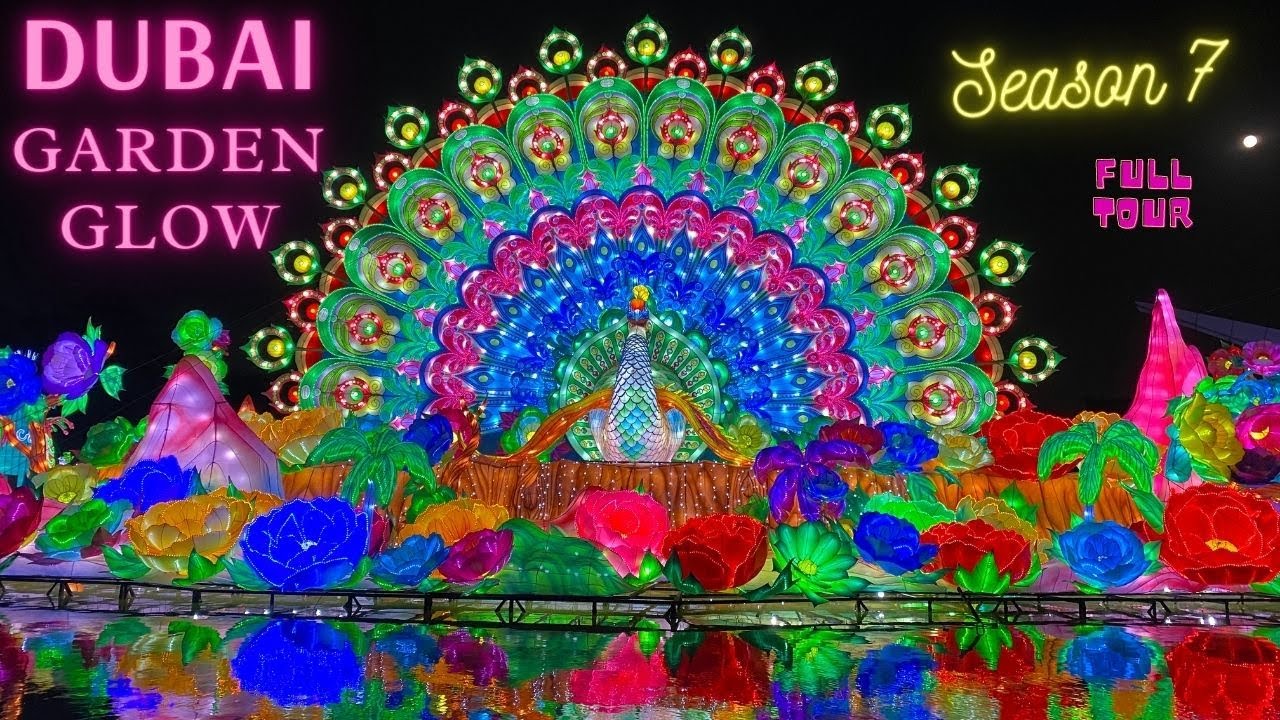 DUBAI GARDEN GLOW | 4K | Top Tourist Attraction | Amazing Glow Garden in Dubai, UAE