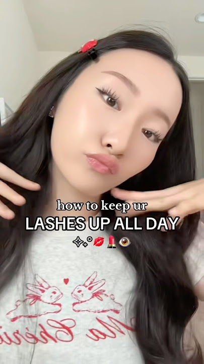 HOW I KEEP MY LASHES UP ALL DAY !! 👁️ #lashes #lashgrowth #lashtips #eyelashes #glowuptips #glowup