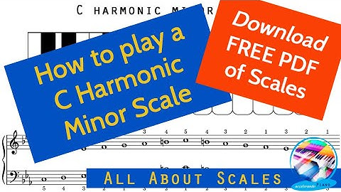 How to Play a C Harmonic Minor Scale