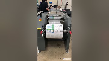 Tecnau R9 Rewinder w/ Screen TruePress 520 HD -  Offline Tecnau LX550 Unwinder to Cut/Stack