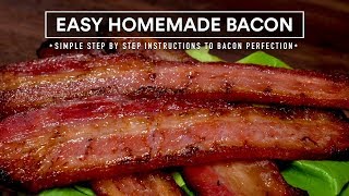 EASY Homemade BACON, Step by Step to Perfect DIY Bacon!