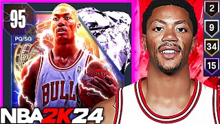 Pink Diamond Derrick Rose Gameplay This Card Is Disrespectful To The Former Mvp In Nba 2K24 Myteam