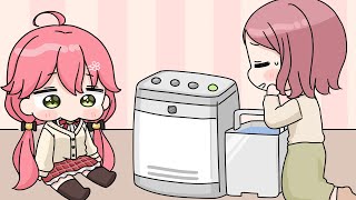 Miko's mom got embarrassed after learning Miko didn't put water inside humidifier[Animated Hololive]