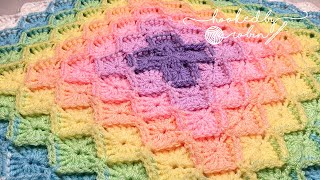 How to Crochet Bavarian Stitch Square Blanket