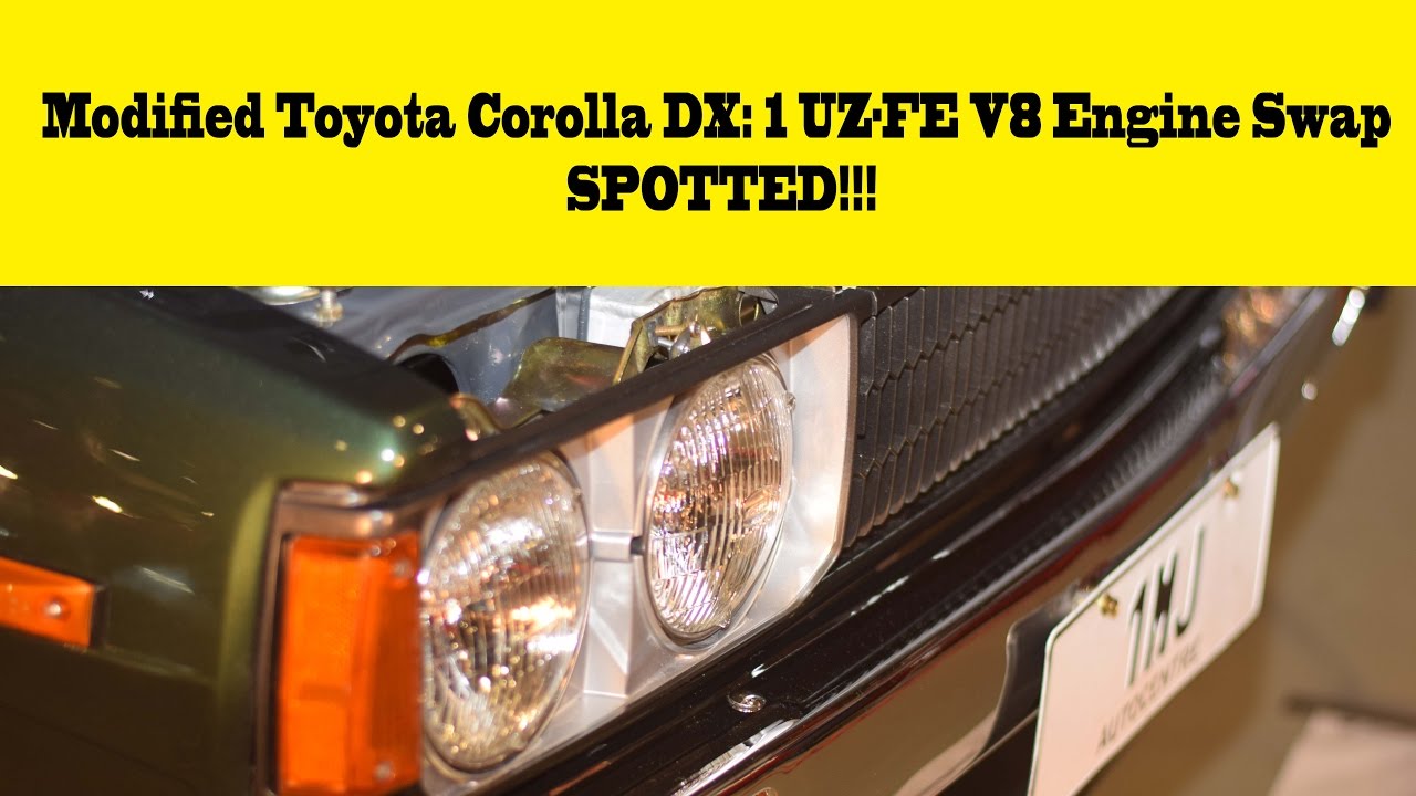 Cool Toyota Corolla DX With 1UZ FE V8 Engine Modification YouTube