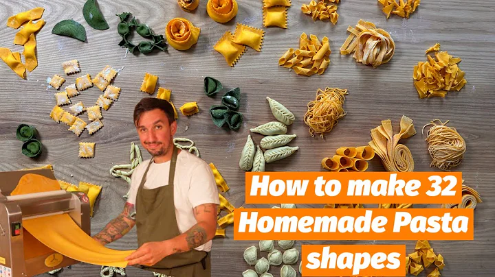 Homemade EASY 32 Pasta shapes from scratch with Mateo The Pasta Man