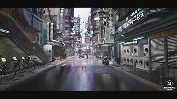 Cinematic Futuristic scene Unreal Engine 5.2 RTXON