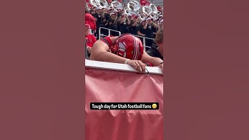 Reactie van Utah Football-fans op het verlies van Texas Tech met 34-10 #shorts #collegefootball #...