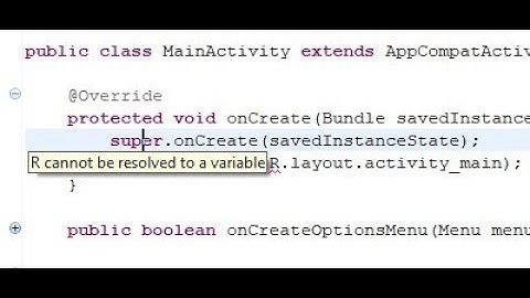 R cannot be Resolved to a variable (Solved) | Eclipse | Android