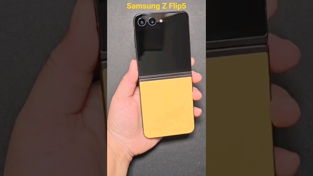 The Yellow Samsung Galaxy Z Flip5 - YouTube
