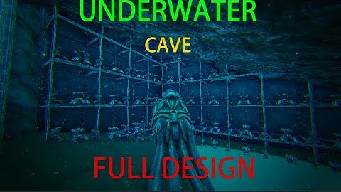 The BEST UNDERWATER CAVE on Crystal Isles Base Tour FULL DESIGN Ark