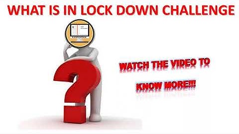 LOCK DOWN CHALLENGE || 12TH COMPUTER SCIENCE || INTRO