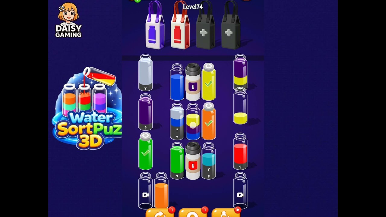 Water SortPuz 3D Level 74 Walkthrough