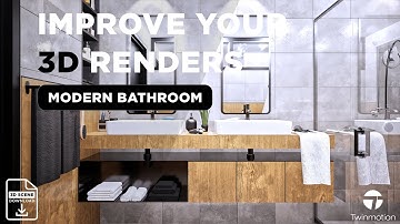 Twinmotion 2023.2 Tutorial: Real-time Rendering Modern Bathroom