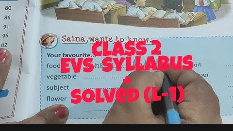 Class -2 EVs syllabus and solved L-1Myself.