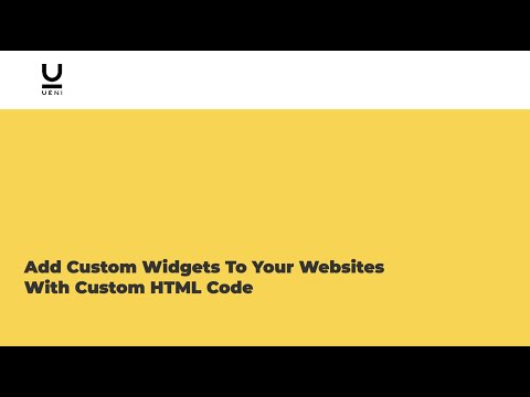 Add Custom HTML Code To Your Websites