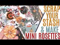 Scrap Your Stash Series: Use Scraps to Make Mini Rosettes, Paper Embellishments Using Scraps