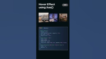 Hover effect using : has() #javascript #python #coder #css #animation #songs