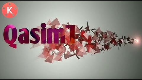 How to Create Cool particles intro and text animations In KineMaster