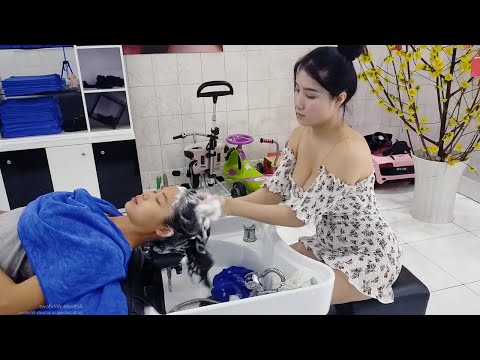 Skillful hands with great skill make me fall into a deep sleep, Vietnam barbershop