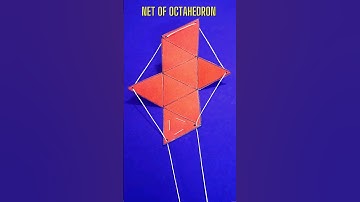 Net of an Octahedron - Pull Up Nets - Math 🧑‍🏫 | #shortvideo #maths #octahedron