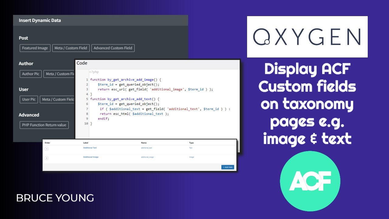 Display ACF fields on Taxonomy Pages - Image and Text - Using Oxygen Builder - YouTube Display Acf Fields On Taxonomy Pages - Image And Text - Using Oxygen Builder - Youtube