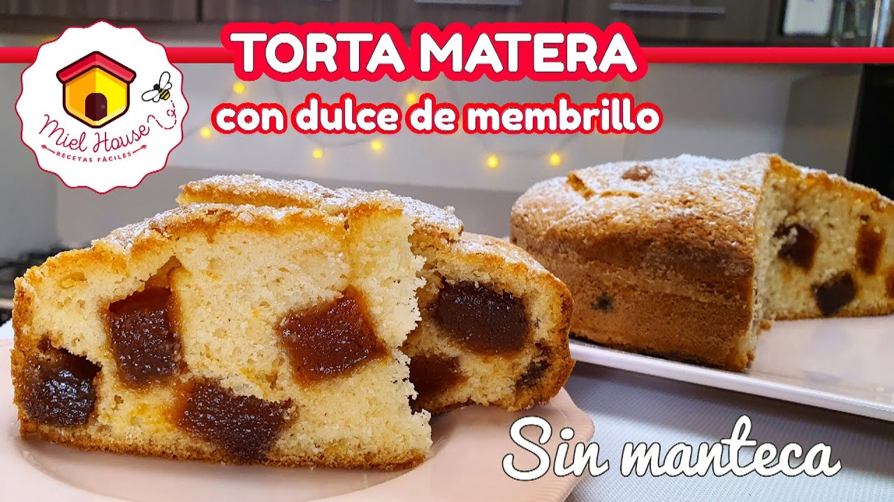 Torta matera FACIL FACIL FACIL con membrillo ESPONJOSITA
