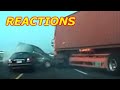 Someone's coming through the median | Car Crash Reactions