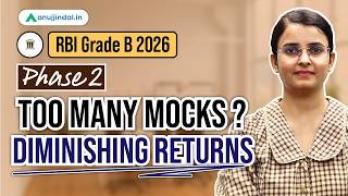 How Many Mocks For RBI Phase2 | RBI Grade B Preparation │ RBI Phase 2 │ RBI Exam | Anuj Jindal