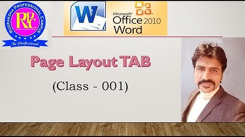 Class - 10 MS-Word Layout TAB for Efficiency Test - Margin, Orientation, Size, Column, Line Number