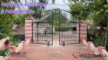 Swing Gate Automation at Kumbanadu, Pathanamthitta | Wifi Gate Automation in Kerala | 📞9562204964