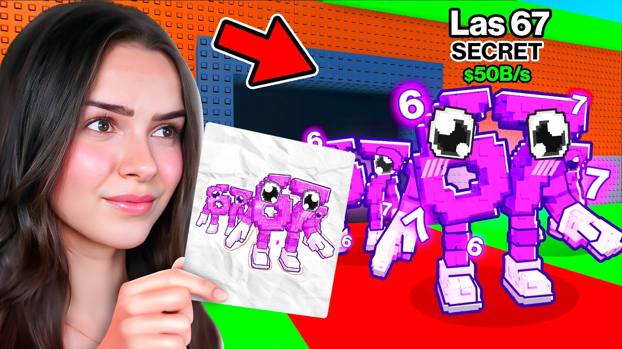 Всё, что я нарисую, оживает в Steal A Brainrot!