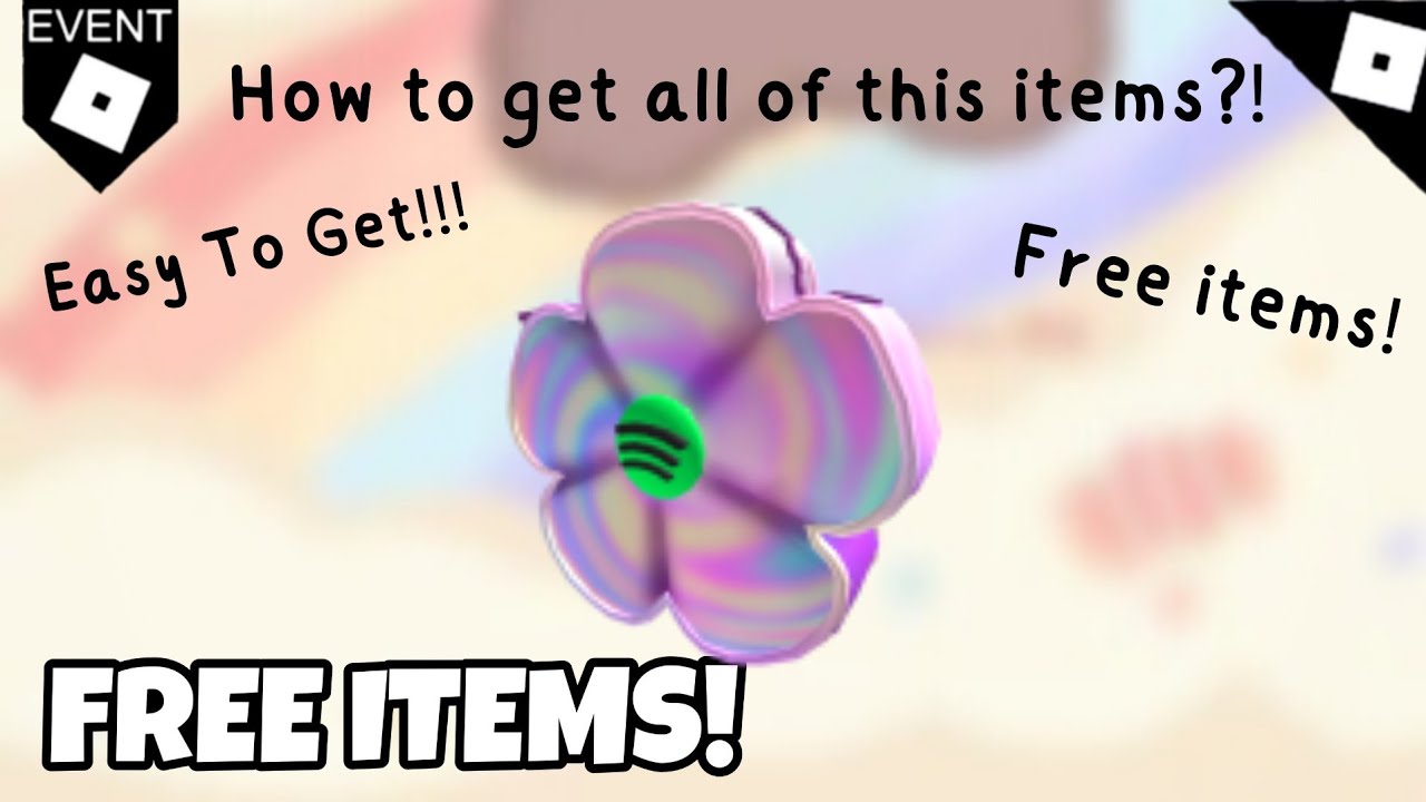 How To Get ALL FREE Items Spotify Island (Roblox) - Floating Boombox,  5-Petal Backpack & 2 Emotes 