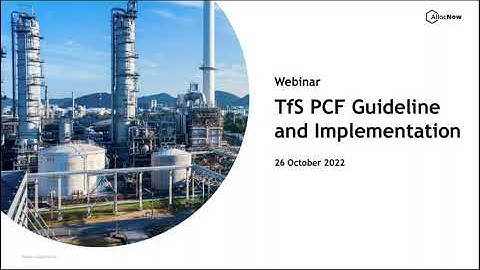 AllocNow Webinar - TfS Product Carbon Footprint Guideline and its Implementation