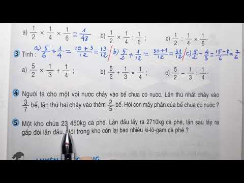 Video TOÁN LỚP 4 - SGK/ Trang 138 - LUYỆN TẬP CHUNG - Thầy... - youtube