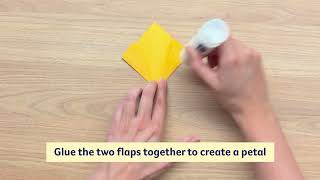 How to make an origami daffodil