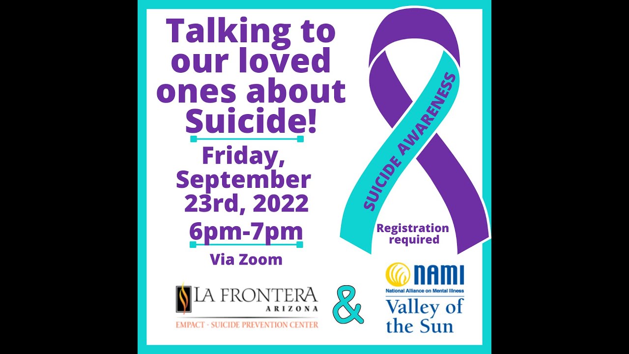 Talking to Our loved Ones About Suicide - YouTube