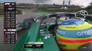 FERNANDO ALONSO QUALIFYING LAP INTERLAGOS BRAZIL F1 2023