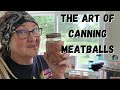 Making canned meatballs at home