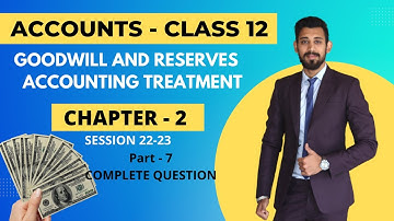Change in PSR | Class 12 | Accounts | Treatment of Reserves and Goodwill