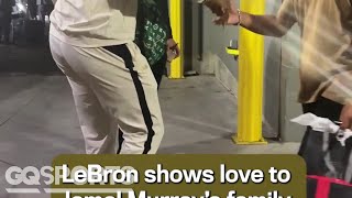 All love between LeBron and Jamal Murray 🤝